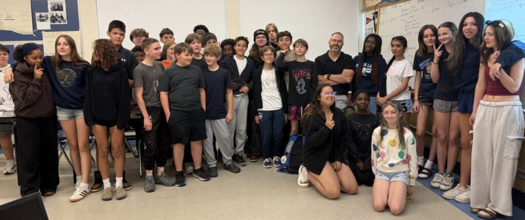 Thomas B. Walls working with students